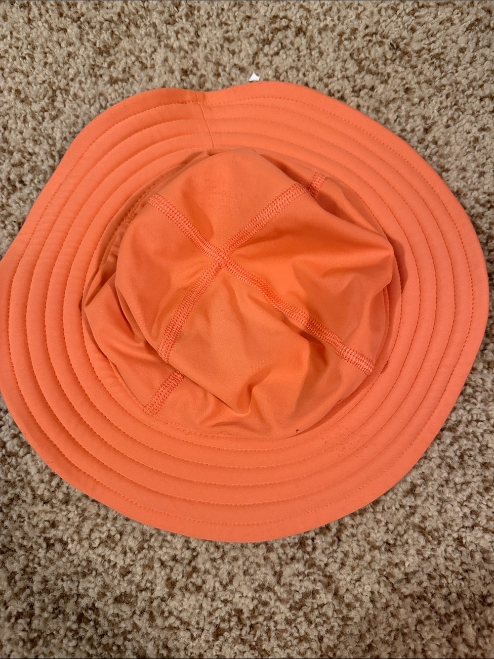 Hanna Andersson Kids Swim Sun Hat - Coral Orange